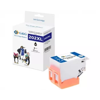G&G XL bläckpatron kompatibel med Epson 202XL svart (15175)