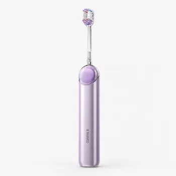 RANVOO PQ5 Pure Sonic elektrisk tandborste, lila, 5 lägen, 4 borsthuvuden, USB-laddning