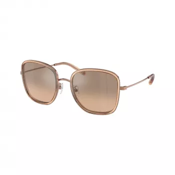 Tory Burch TY6101 33683D damsolglasögon, Dark Havana-båge, bruna gradientglas, 53 mm
