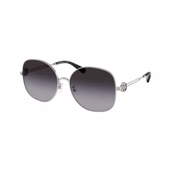 Tory Burch TY6112-32748G damsolglasögon, mörkbrun havanna-båge, bruna gradientglas, 56/16/140 mm