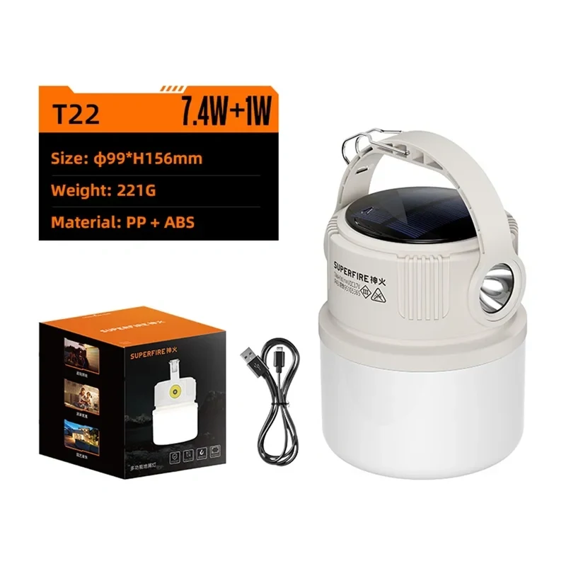 Superfire T22 campinglampa