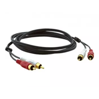 Kramer C-2RAM/2RAM-10 koaxial ljudkabel RCA-kontakt till RCA-kontakt 3,0m svart 95-0202010
