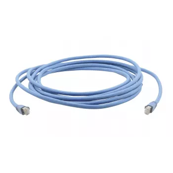 Kramer C-UNIKAT serie C-UNIKat-2 nätverkskabel RJ-45-hane till RJ-45-hane 61 cm U/FTP CAT 6a skärmad halogenfri snagless robust blå RAL 5012 99-3460002