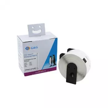 G&G vita termiska direktadressetiketter 38 x 90 mm, 400/rulle, kompatibel med Brother DK-11208 ET-B-G-11208
