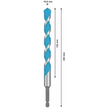 BOSCH EXPERT HEX-9 MultiConstruction borrset, 5 delar, volframkarbid, sexkantskaft, 4-10 mm 2608902361