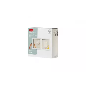 Tiny Love Simple Frame baby handavtrycks- eller fotavtrycksminnesset, vit