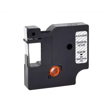 G&G polyesteretikettrulle, transparent med svart tryck, 12 mm x 5,5 m, för Dymo D1 RL-D-Po-622289-BK/CL-12MM*5.5M