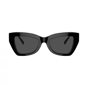 Michael Kors MK2205-300587 dam cat-eye-solglasögon, mörk sköldpaddsfattning, mörkgrå glas, 52/19/140 mm