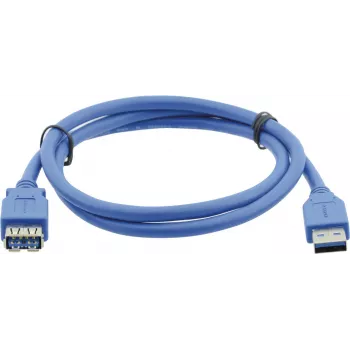 Kramer Electronics USB-A hane till USB-A hona 3.0 förlängningskabel 3 m svart (96-02310010)