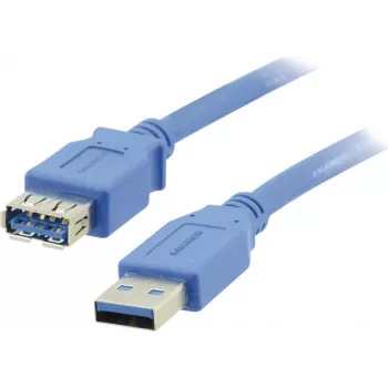 Kramer Electronics USB-A hane till USB-A hona 3.0 förlängningskabel 3 m svart (96-02310010)