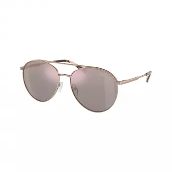 Michael Kors MK1138-11084Z dam cat-eye-solglasögon, ljusguld fattning, bruna gradientglas, 58 mm