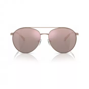 Michael Kors MK1138-11084Z dam cat-eye-solglasögon, ljusguld fattning, bruna gradientglas, 58 mm