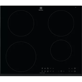 Electrolux LIR60433B 60 cm induktionshäll, 4 zoner, touchkontroll, svart