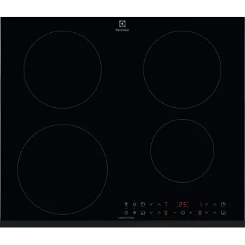 Electrolux CIR60433 induktionshäll, 4 kokzoner, touchkontroll, svart keramiskt glas