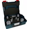 Bosch Progressor för trä och metall hålsågsset, 7-delat, 20–114 mm diameter, Power Change fäste, HSS bi-metall, med väska 2608594431