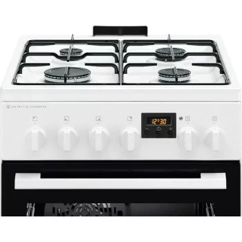 Electrolux LKK560232W fristående gasspis med elugn, 58 L, vit