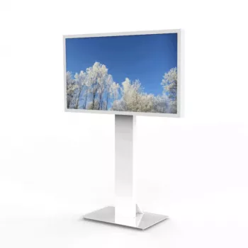HI-ND MOUNTS HI-ND golvstativ glas universal 49-65 vit RAL 9003 displaygolvstativ FS0000-5001-01