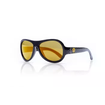 SHADEZ Designer Polka Sunflower svart junior solglasögon för 3-7 år