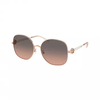 Tory Burch TY6112-3358G9 damsolglasögon, Havana-båge, bruna gradientglas, 56 mm