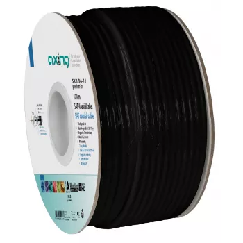 AXING SKB 94-11 koaxialkabel, trippelskärmad, 100 m, vit SKB09411