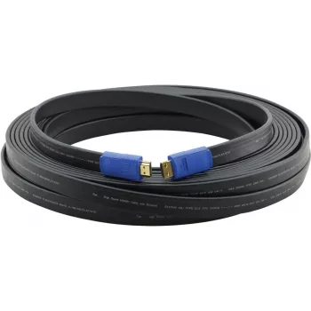 Kramer C-HM/HM/FLAT/ETH-50 High-Speed HDMI-kabel med Ethernet, flat, 15,2 m, svart 97-01014050