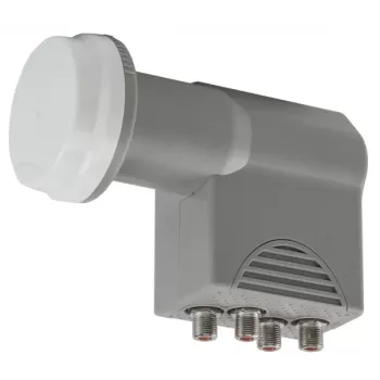 AXING SCO411 Quad-LNB (SCO00411) – 4-utgångars universell LNB för satellitmottagning
