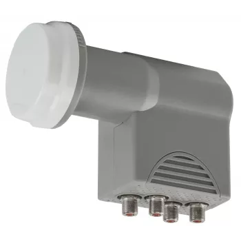 AXING SCO411 Quad-LNB (SCO00411) – 4-utgångars universell LNB för satellitmottagning