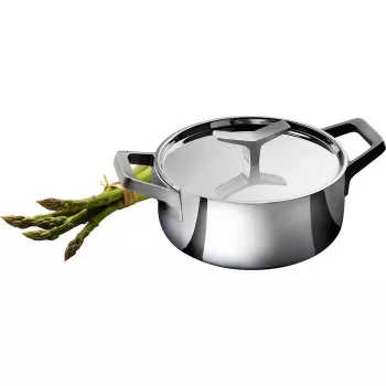 Electrolux E9KLSA11 kastrull med lock, 3 L, rund, krom