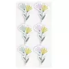 Artoz 3D blomma pappersklistermärken, 6 st, självhäftande, olika blommotiv för pyssel, scrapbooking, korttillverkning, dekorering, flerfärgad, matt yta 185600-222