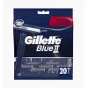 Gillette Blue II engångsrakhyvel för män, 20 st, tvillingblad med Lubrastrip 7702018466757