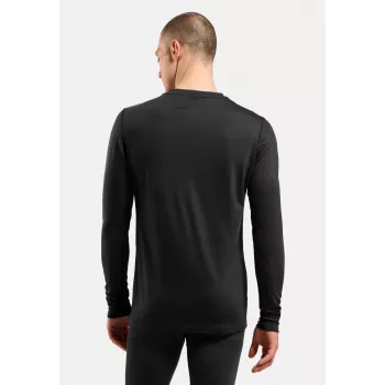 Odlo Merino 200 BL Top Crew Neck LS underställströja - svart - XXL