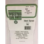 Evergreen 9010 polystyrenskiva 300 x 150 x 0,25 mm, vit, 4-pack