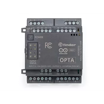 Arduino Pro Opta Ext D1608E expansionsmodul, 16 programmerbara spänningsingångar, 8 elektromekaniska reläer 250 V AC 6 A (AFX00005)