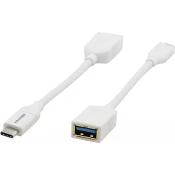 Kramer Electronics ADC-USB31/CAE USB 3.2 Gen 1 kabel, USB-C till USB-A, vit, 0,91 m 99-97210005