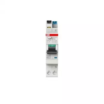 ABB DSX301CA-B10/0.03 jordfelsbrytare med överströmsskydd, 1P+N, B10, 30mA, 6kA, 1 modul 2CSR255165R1105