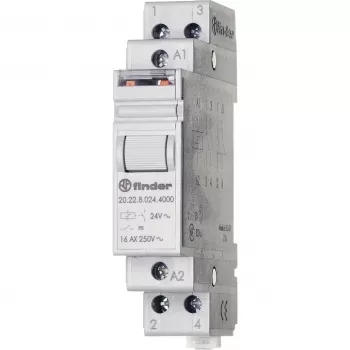 FINDER 20.22.8.024.4000 strömstötrelä 24 V AC 2 NO 16 A DIN-skena