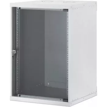 Intellinet 19 inch väggmonterat nätverksskåp, Basic Line, 15 RU, 560 mm djup, grå (RAL 9005) 716789