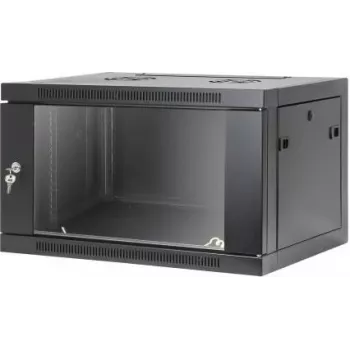 Intellinet 19 inch nätverksväggskåp, verktygsfri montering, 6U, 450 mm djup, svart RAL 9005 (716826)
