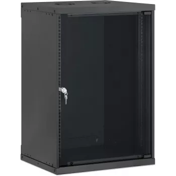 Intellinet 19 inch väggskåp, Basic Line, 15U, 400 mm djup, svart RAL 9005 716710
