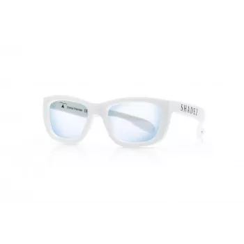 SHADEZ Blue Light White Teeny barnbågar för digitala enheter, 3-7 år
