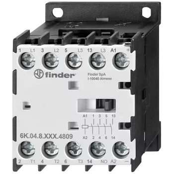 Finder mini industrikontaktor 4kW spole 24V DC (6K.04.9.024.4709)