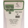 Evergreen polystyrenskiva 300 mm x 150 mm x 0,13 mm, vit, 3-pack (9009)