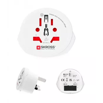 SKROSS världsreseadapter med Micro-USB-kabel (1.500225C-E)