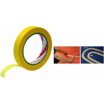 3M 244 guldtejp för målare, 36 mm x 50 m, extra tunn 0,08 mm, akrylklister, skarpa färgkanter, inne/ute, 1 rulle 2443650