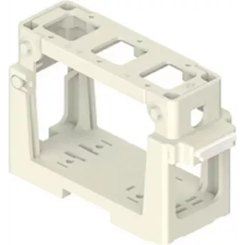 ILME COB03/3BC modulhållare för 3x 21,21 mm insatser, termoplast, svart