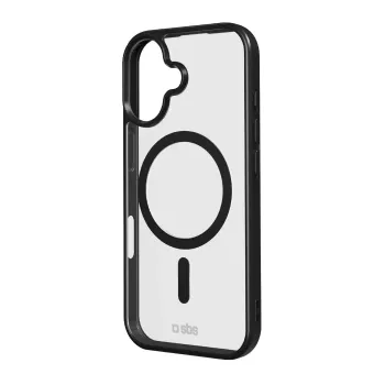 SBS skal Apple iPhone 17 transparent svart MagSafe-kompatibelt TEMAGCOLIP1763K