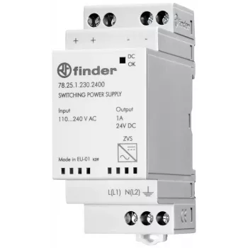 Finder 78.25.1.230.2400 DIN-skenaggregat 24 V DC 1 A 25 W