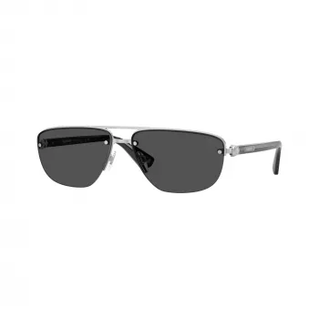 BURBERRY herr BE3164 pilot solglasögon, gunmetal-båge, mörkgrå glas, 62 mm BE3164-100587