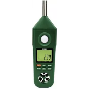 Extech EN300 5-i-1 miljömätare: vindmätare, hygrometer, luxmätare, termometer, ljudnivåmätare