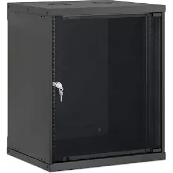 Intellinet 19 inch väggskåp rack, Basic Line, 12U, 400 mm djup, svart RAL 9005 (716697)